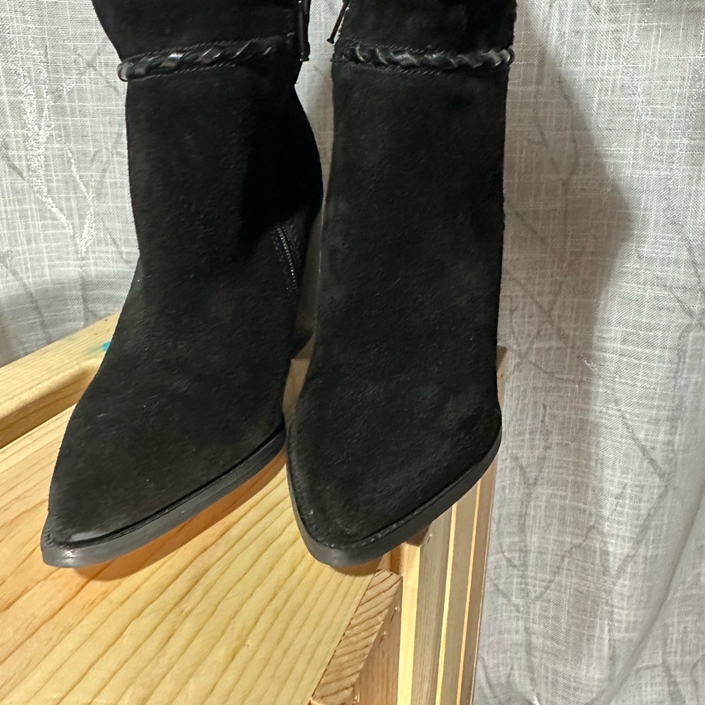 Free People Riley Whipstitch Tall Boots, 3” heel, Size 37/ 7 US EUC - Picture 11 of 12